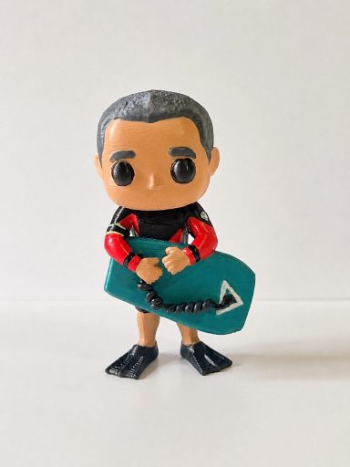 Figura personalizada surfista en 3D